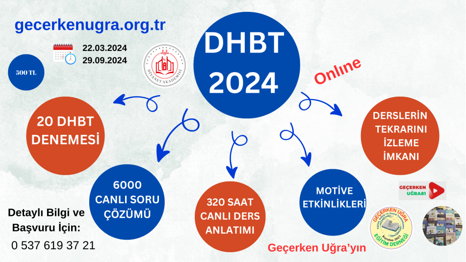 2024 YILI DHBT KURSU BAŞVURU VE BİLGİLENDİRME FORMU