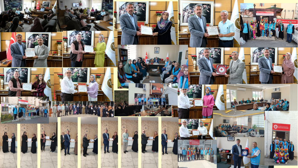 Kırşehir İl Müftümüz ve İl Müftü Yardımcılarımız Umuduma Ortak Ol Projesi Ekibine ve Gönüllülerine Teşekkür Belgesi verdiler.