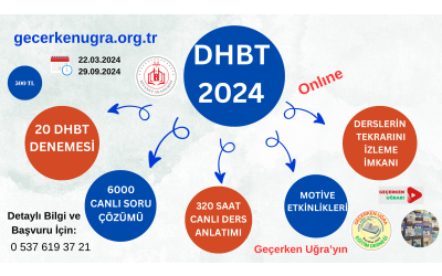 2024 YILI DHBT KURSU BAŞVURU VE BİLGİLENDİRME FORMU