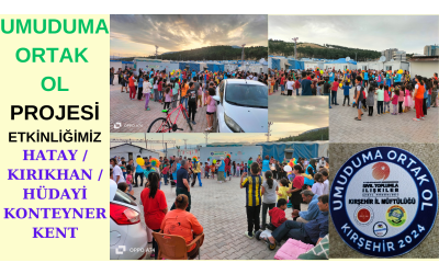 “UMUDUMA ORTAK OL” PROJESİ ETKİNLİKLERİMİZDEN - HATAY / KIRIKHAN / HÜDAYİ KONTEYNER KENT – PALYAÇO GÖSTERİSİ ETKİNLİĞİ