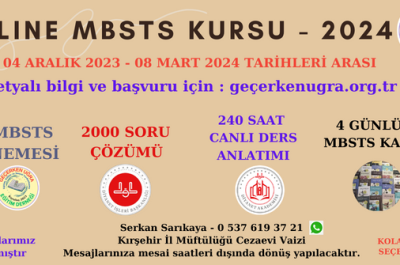 MBSTS KURSU 2024 AÇILIŞ PROGRAMI - GEÇERKEN UĞRA