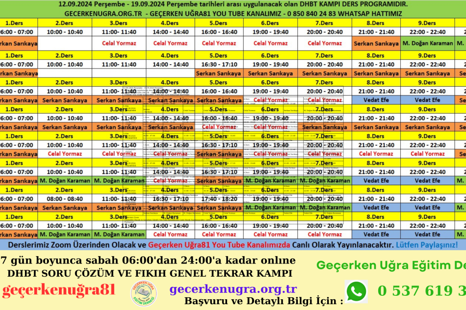 DHBT KURSU ONLINE SORU ÇÖZÜMÜ VE FIKIH GENEL TEKRAR KAMPI