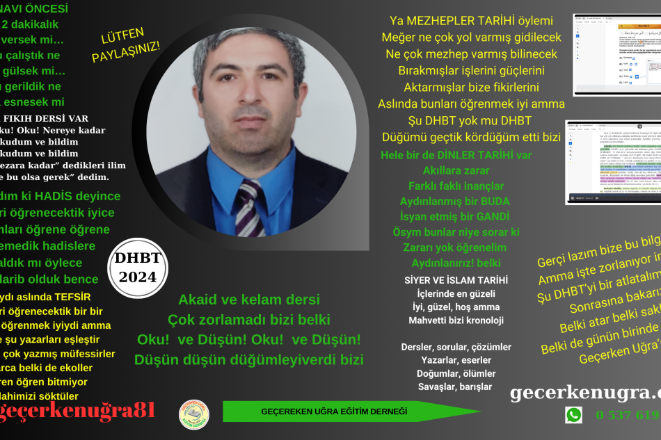 GÜLÜMSETEN DHBT ŞİİRİ – SERKAN SARIKAYA – GEÇERKEN UĞRA – Lütfen paylaşınız! DHBT SINAVI ÖNCESİ Azıcık, 2 dakikalık Bi mola versek mi… Çok mu çalıştık ne Biraz da gülsek mi… Çok mu gerildik ne Biraz da esnesek mi…