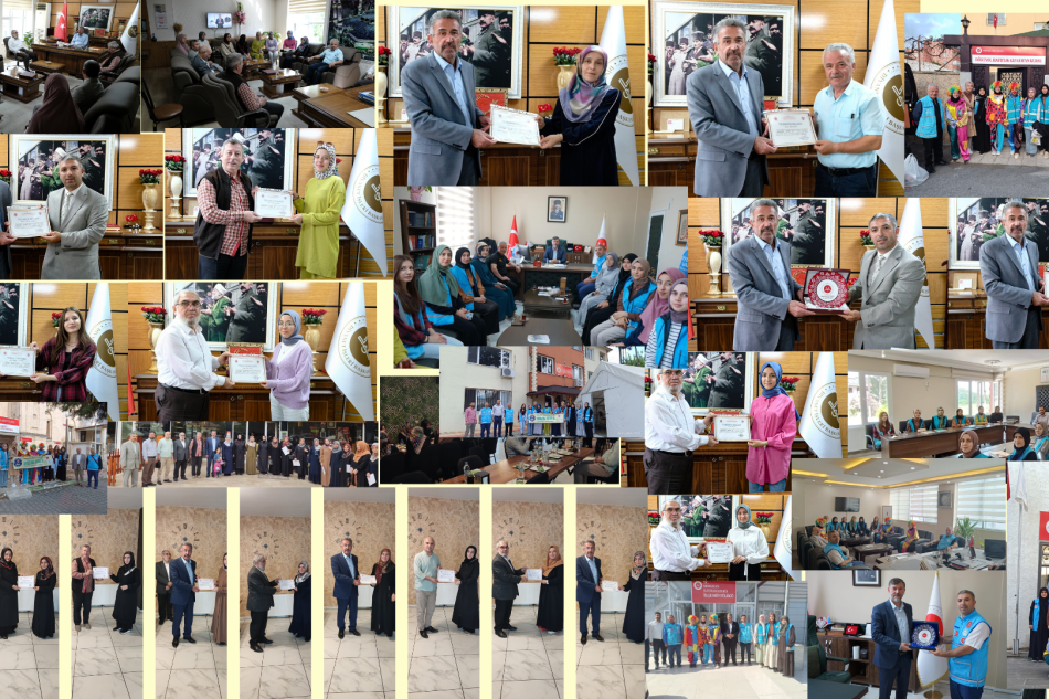 Kırşehir İl Müftümüz ve İl Müftü Yardımcılarımız Umuduma Ortak Ol Projesi Ekibine ve Gönüllülerine Teşekkür Belgesi verdiler.